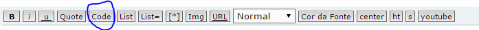 Botão Code